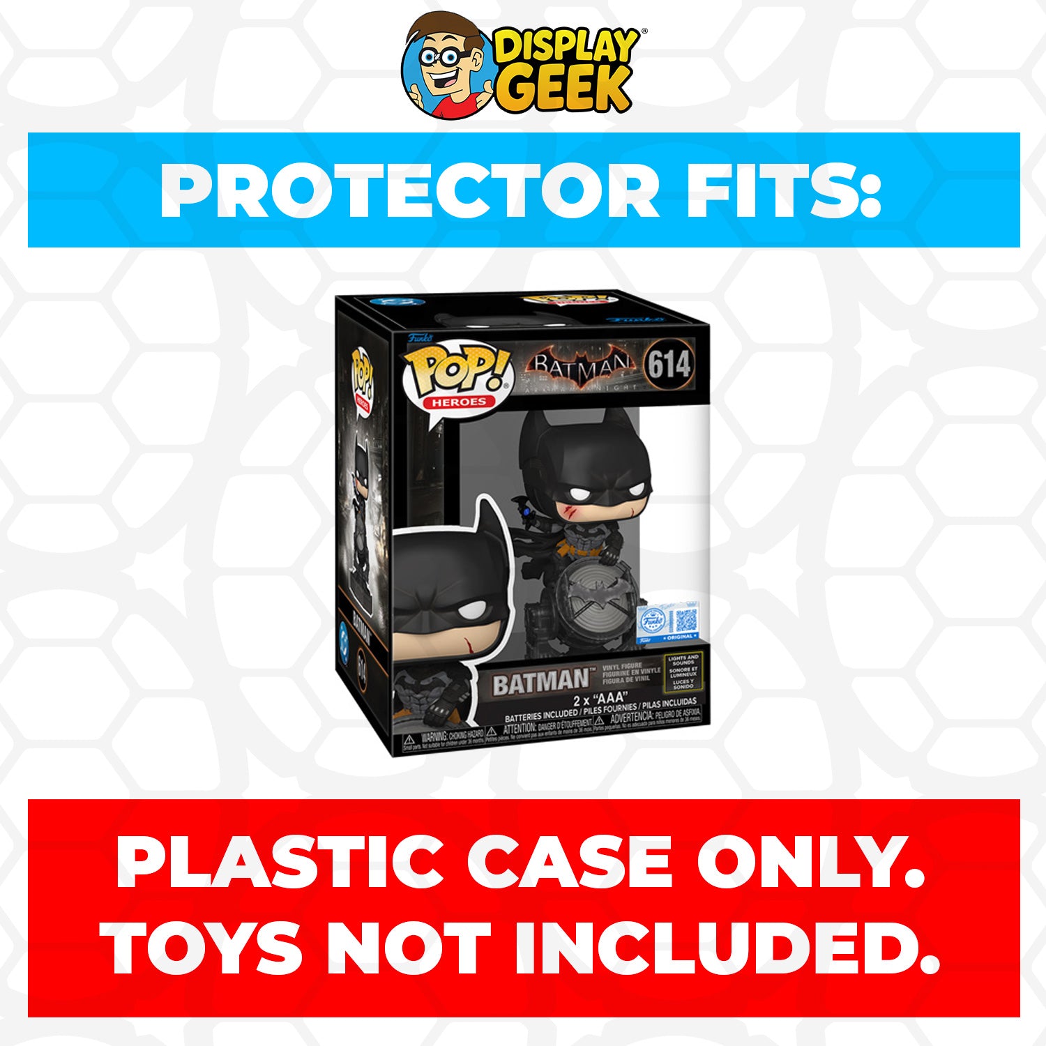 Funko POP! Premium Batman Lights And Sounds #614 Pop Protector