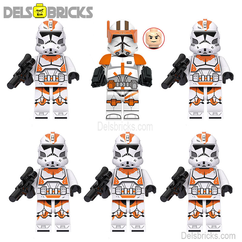 Set of 212th Clone Troopers Commander Cody (Star Wars) Custom Building Blocks Mini Figures Compatible with LEGO