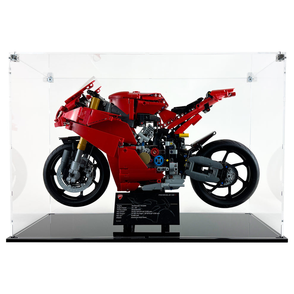 Custom Acrylic Display Case for LEGO Model 42202 - Ducati Panigale