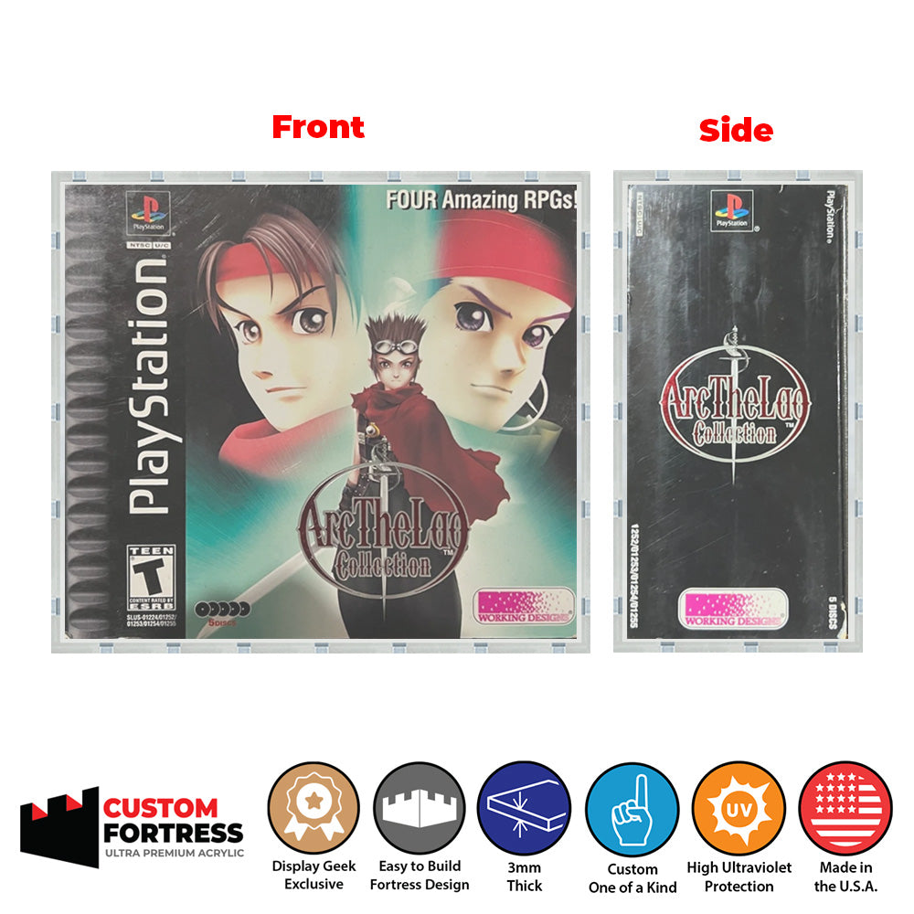 Custom Acrylic Hard Case for ARC THE LAD COLLECTION FOR PS1 Video