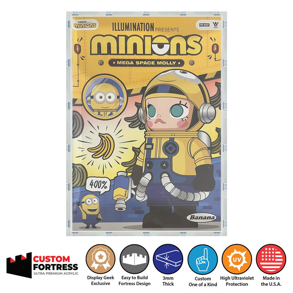 Custom Acrylic Hard Case for MEGA SPACE MOLLY 400% MINIONS BANANA