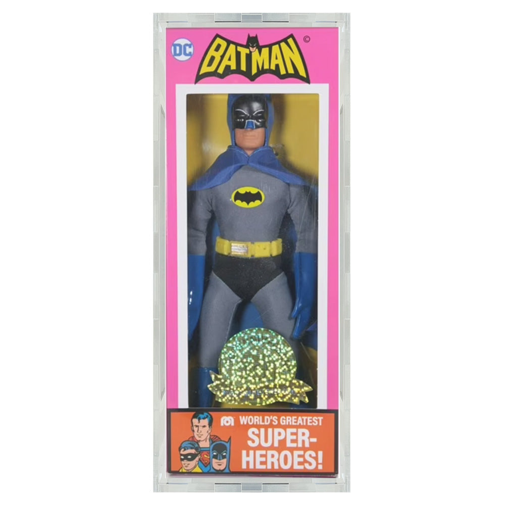 Custom Acrylic Hard Case for MEGO DC 50TH ANNIVERSARY Boxes (4.5mm thick)  Fits 9h x 3.5w x 1.5d, image size:1000x1000