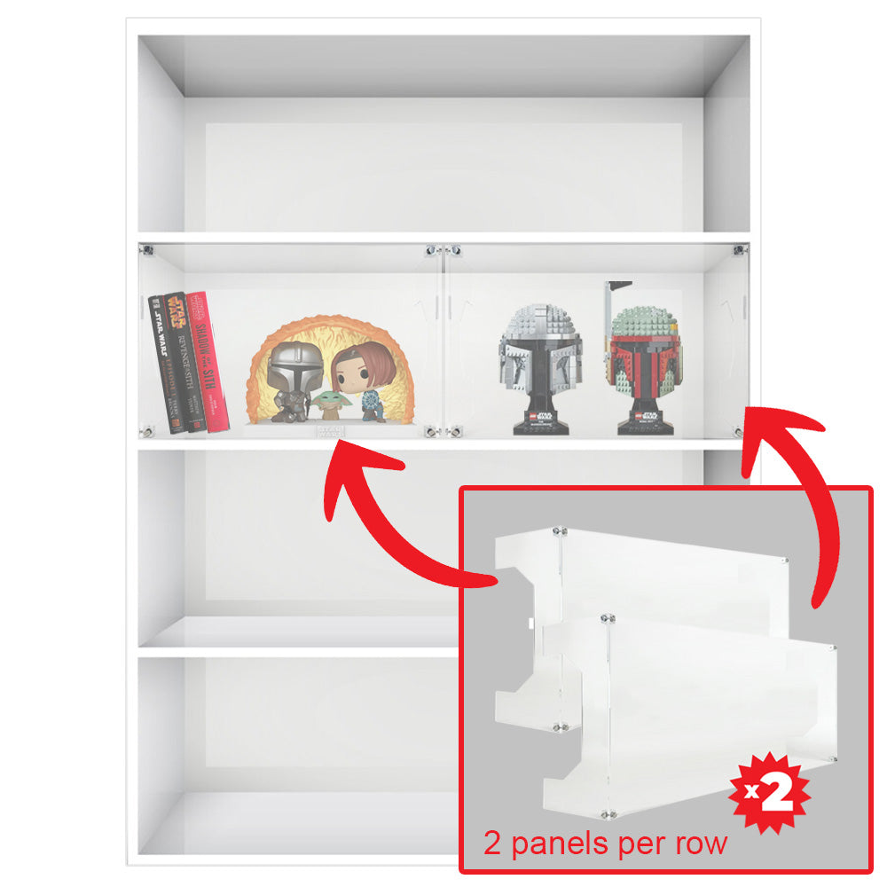 Custom Acrylic Solution for IKEA® BILLY STANDARD 80cm wide Custom Acrylic Solution for IKEA® BILLY STANDARD 80cm wide