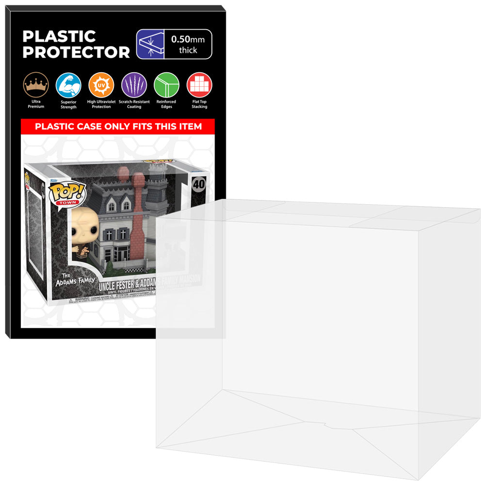 Funko POP! Town Television The Addams Family Uncle Fester & Addams Family Mansion #40 (Caixa Danificada) | Loja dos POP's - Não é loucura. É paixão