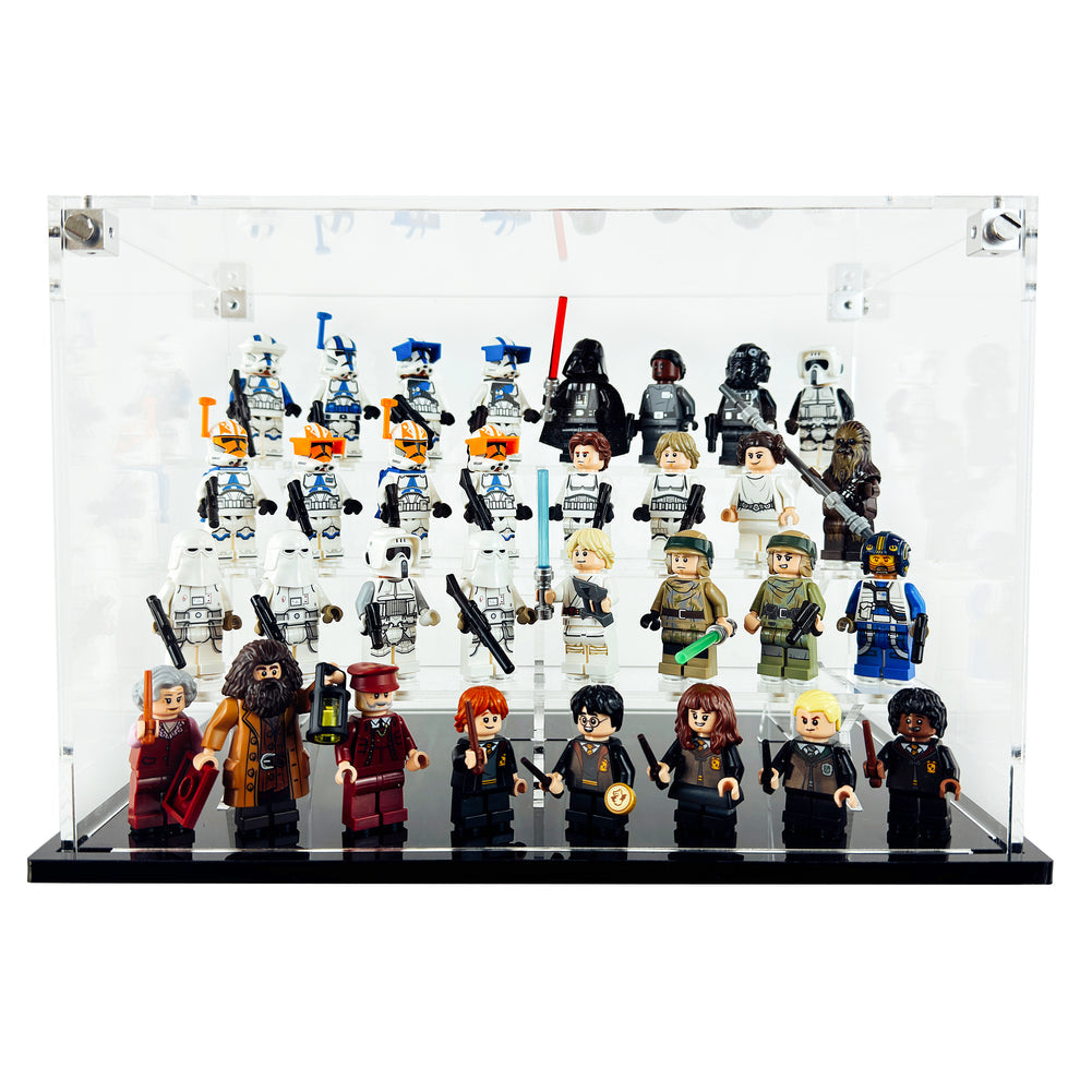 LEGO Custom Acrylic Display Case for 32 Minifigures 6.5h x 9.5w x 6d
