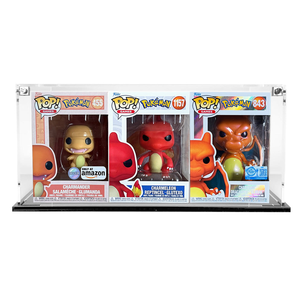 3 POPS SIDE BY SIDE - 3mm thick Custom Acrylic Display Case for