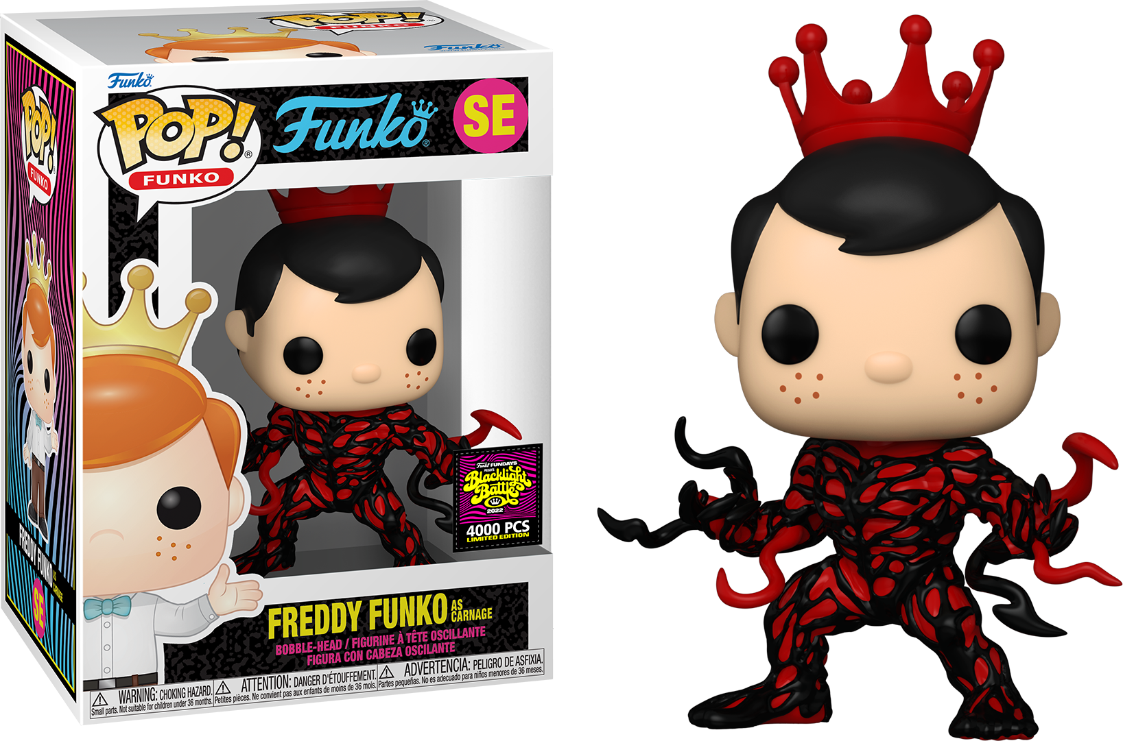 Freddy Funko Carnage Metallic 2,000 pieces high quality