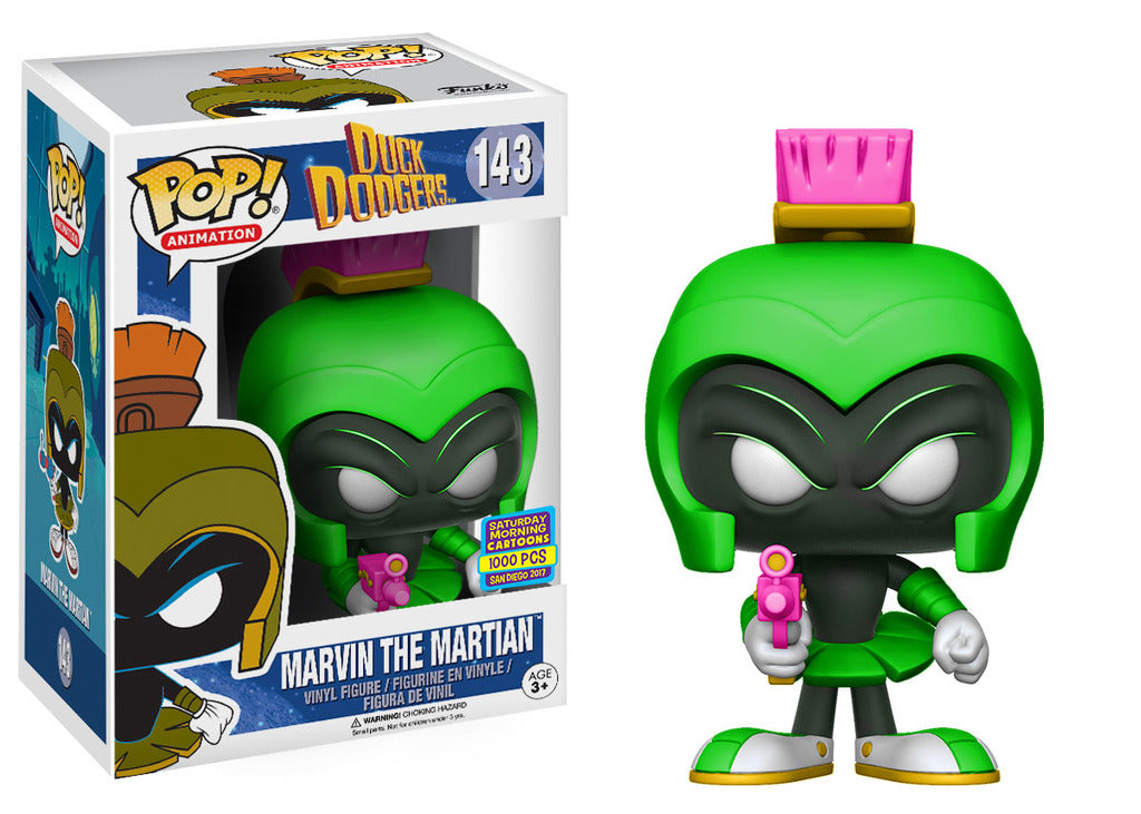 POP! Animation: 143 Duck Dodgers, Marvin The Martian (GRN) (1,000 PCS) Exclusive