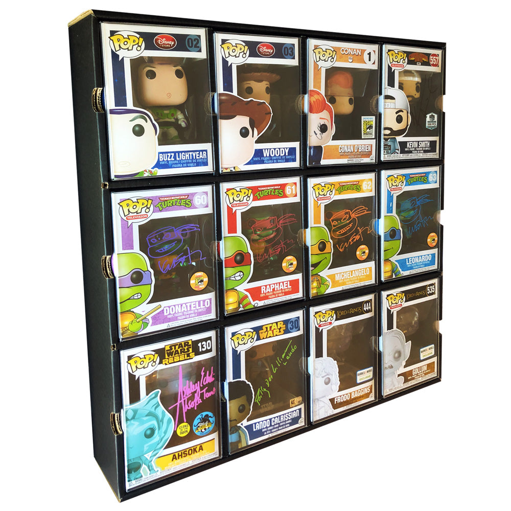 KUBBIE DLX BLACK (3x4) - In Box Display Case for Funko Pops, Wall