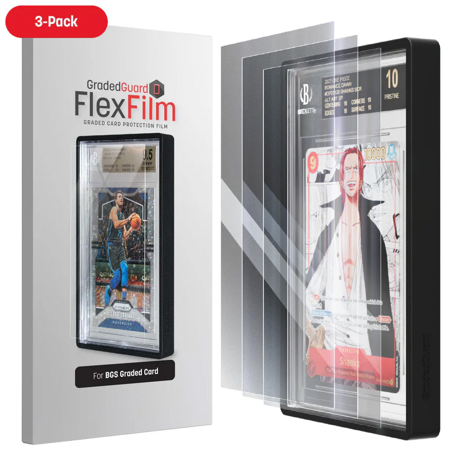 UV Protective Film for Graded Cards (BGS) - FlexFilm by GradedGuard UV Protective Film for Graded Cards (BGS) - FlexFilm by GradedGuard