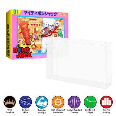 Plastic Protector for SUPER FAMICOM Video Game Box 0.50mm thick, UV & Scratch Resistant on The Pop Protector Guide by Display Geek