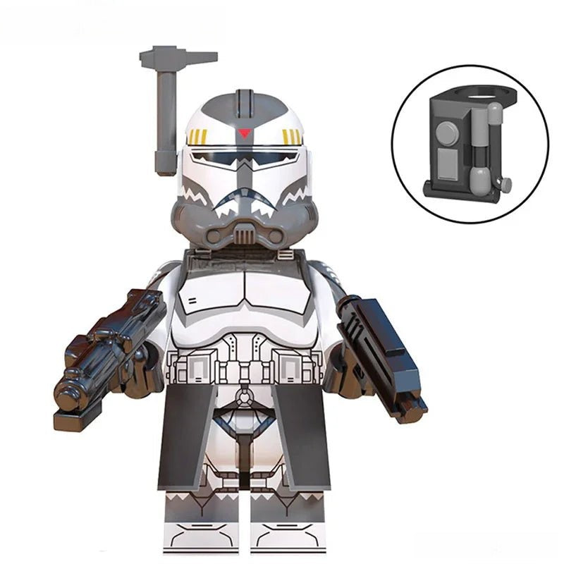 Commander Wolffe Clone trooper (Star Wars) - Custom Building Blocks Mi ...