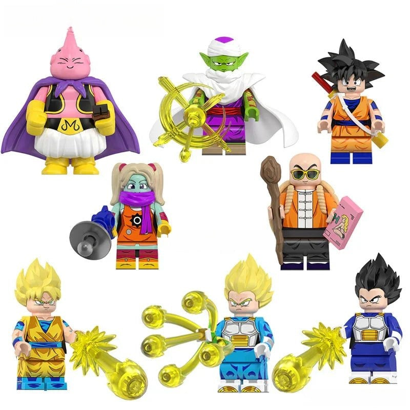 Set of 8 (Dragon Ball Z) - Custom Building Blocks Mini Figures