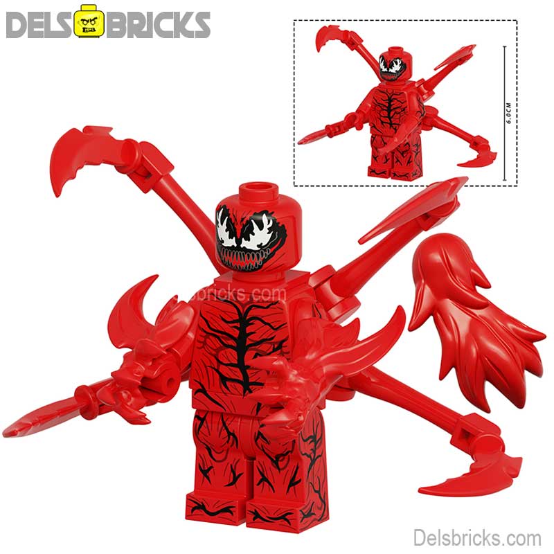 Carnage Big (Marvel Spider-Man) Custom Building Blocks Mini Figures Compatible with LEGO
