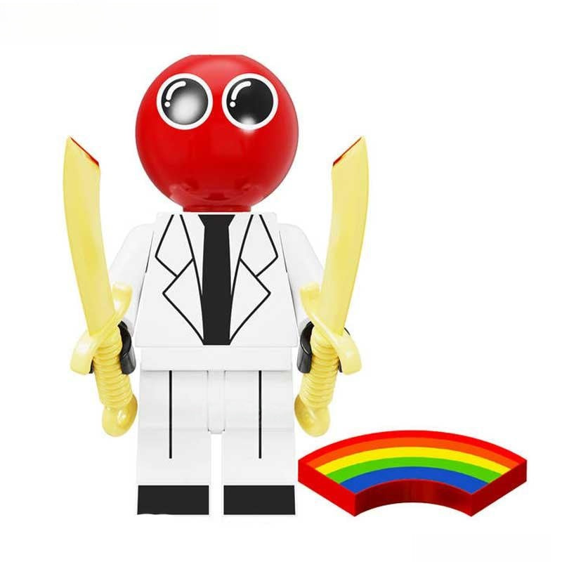Red Scientist (Rainbow Friends) - Custom Building Blocks Mini Figures