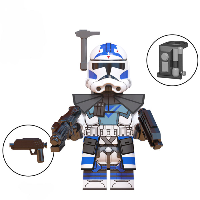 Fives 501st Legion Clone Trooper (Star Wars) Custom Building Blocks Mini Figures Compatible with LEGO