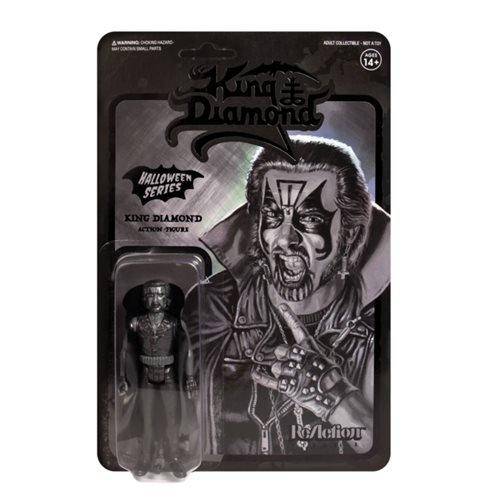 Super7 King Diamond Black 3 3/4-Inch ReAction Figure– Display Geek