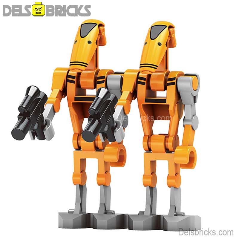 Set of Rocket Battle Droids (Star Wars) Custom Building Blocks Mini Figures Compatible with LEGO