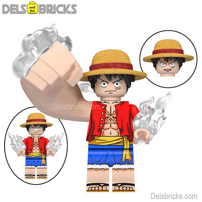 LEGA-RO ONE PIECE モンキー・D・ルフィ Monkey D Luffy Big Arm (One Piece) - Custom Building Blocks
