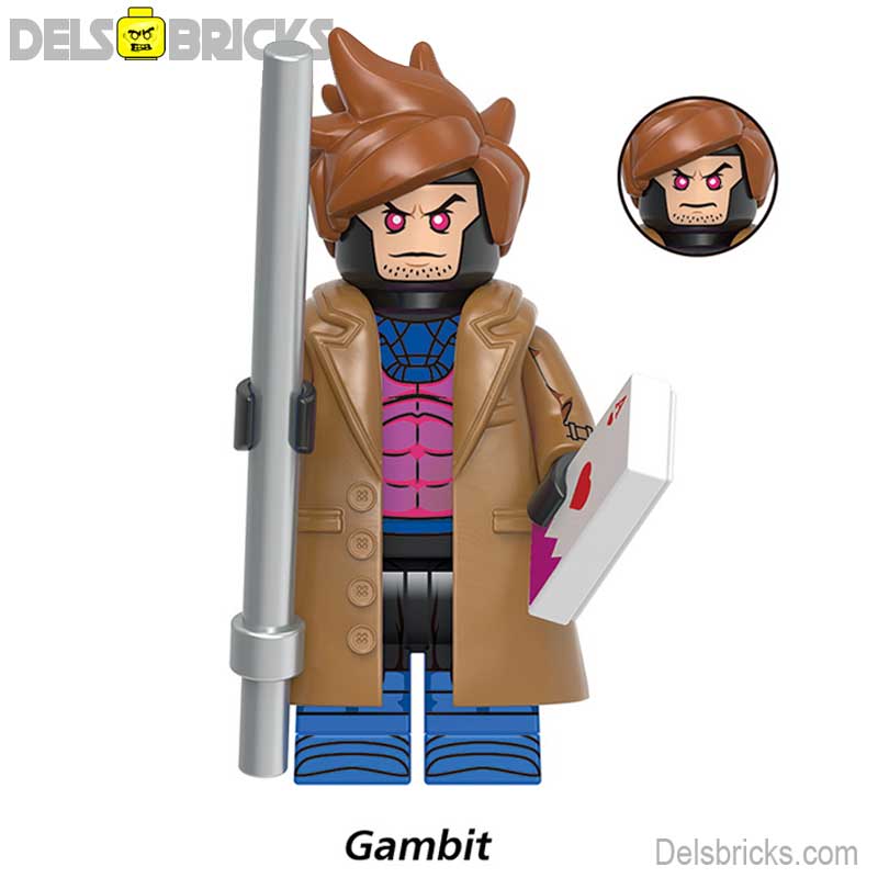 Gambit (Marvel X-Men ‘97) - Custom Building Blocks Mini Figures 