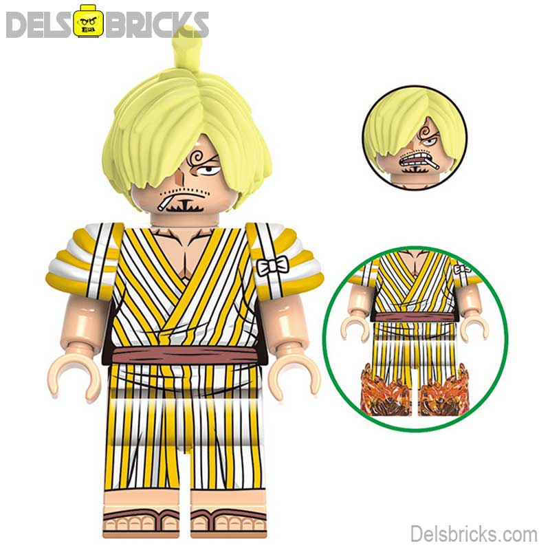 Vinsmoke Sanji (One Piece) Custom Building Blocks Mini Figures Compatible with LEGO