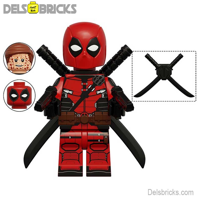 Deadpool (Marvel Deadpool Wolverine Movie) Custom Building Blocks Mini Figures Compatible with LEGO