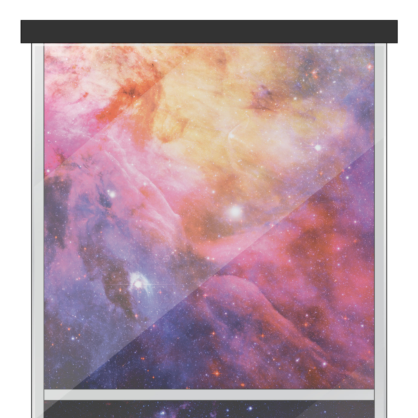Galaxy Red Themed 15 x 15 Background Decals for IKEA Detolf Displays