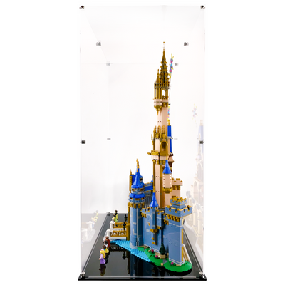 Display Geek Flying Box 3mm Thick Custom Acrylic Display Case for LEGO 43222 Disney Castle (33h x 25w x 15d)