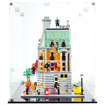Display Geek Flying Box 3mm Thick Custom Acrylic Display Case for LEGO 76218 Sanctum Sanctorum (14.5h x 16w x 12.5d)