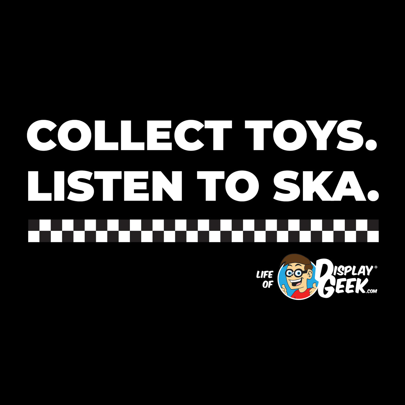 2020 Collect Toys. Listen to Ska. Display Geek - Short-Sleeve Unisex T-Shirt - Display Geek
