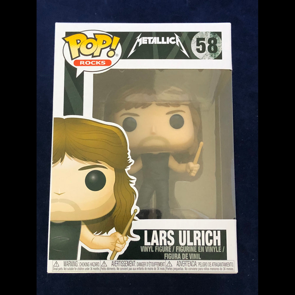 Funko Pop Metallica Lars Ulrich N°58 – Figurine Vinyl 2017 Neuve Sous Emballage