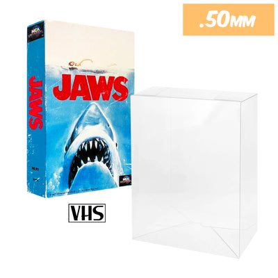 VHS Case Protectors, Standard Size (0.50mm thick, UV & Scratch Resistant)