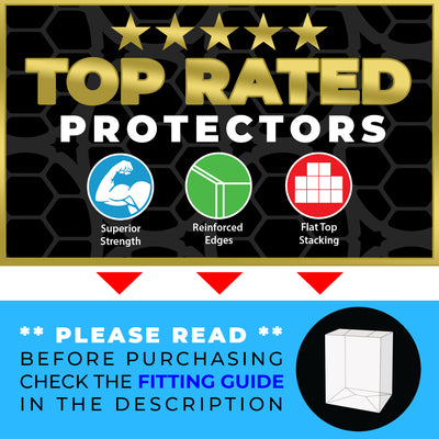 DVD Case Protectors, Standard Size (0.50mm thick, UV & Scratch Resistant) 7.375 x 4.625w x 0.5d