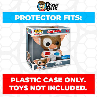 Funko POP! 10 inch Gremlins Gizmo #1149 Jumbo Size Pop Protector Size Confirmed by Display Geek