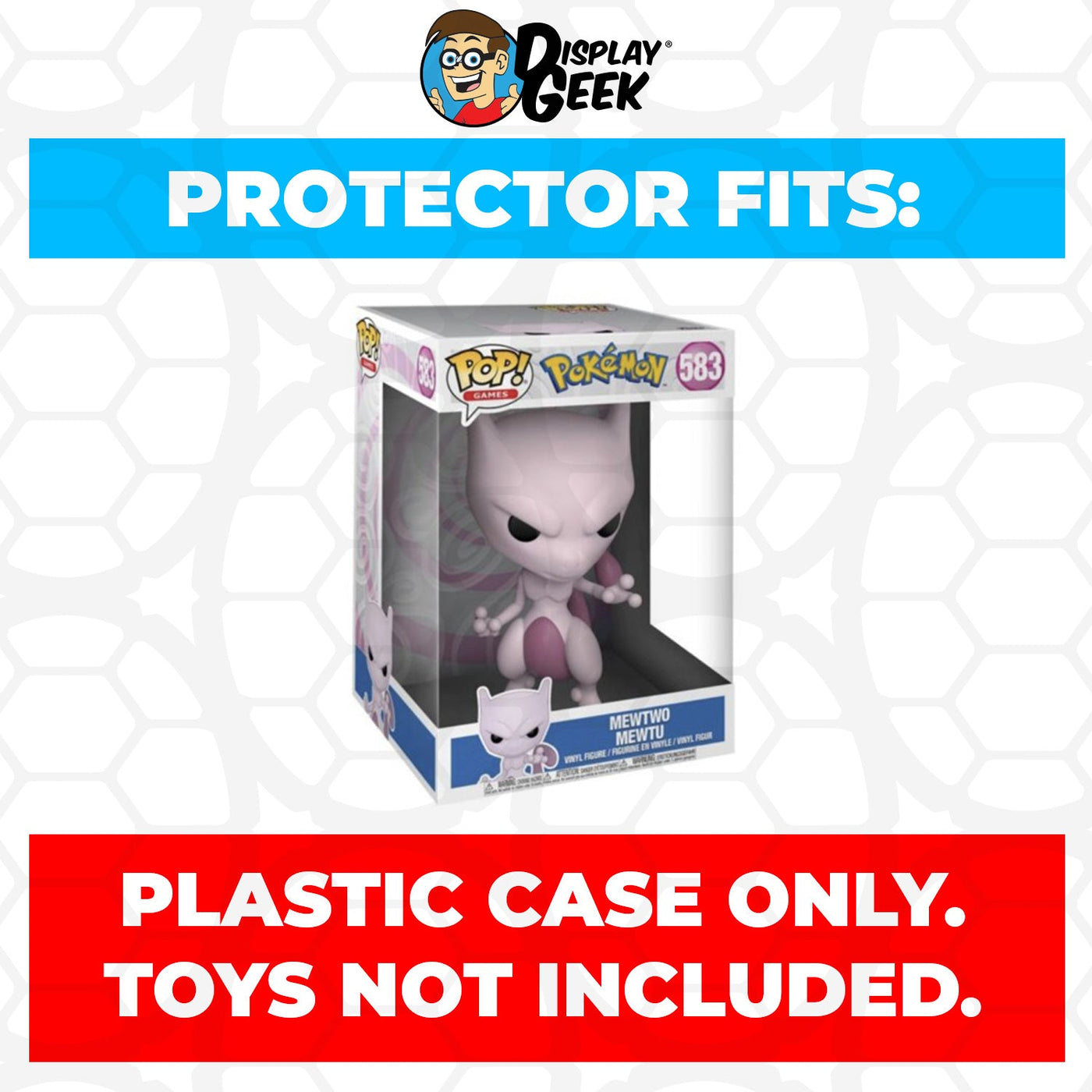 Funko POP! 10 inch Pokemon Mewtwo #583  Jumbo Size Pop Protector CONFIRMED by Display Geek