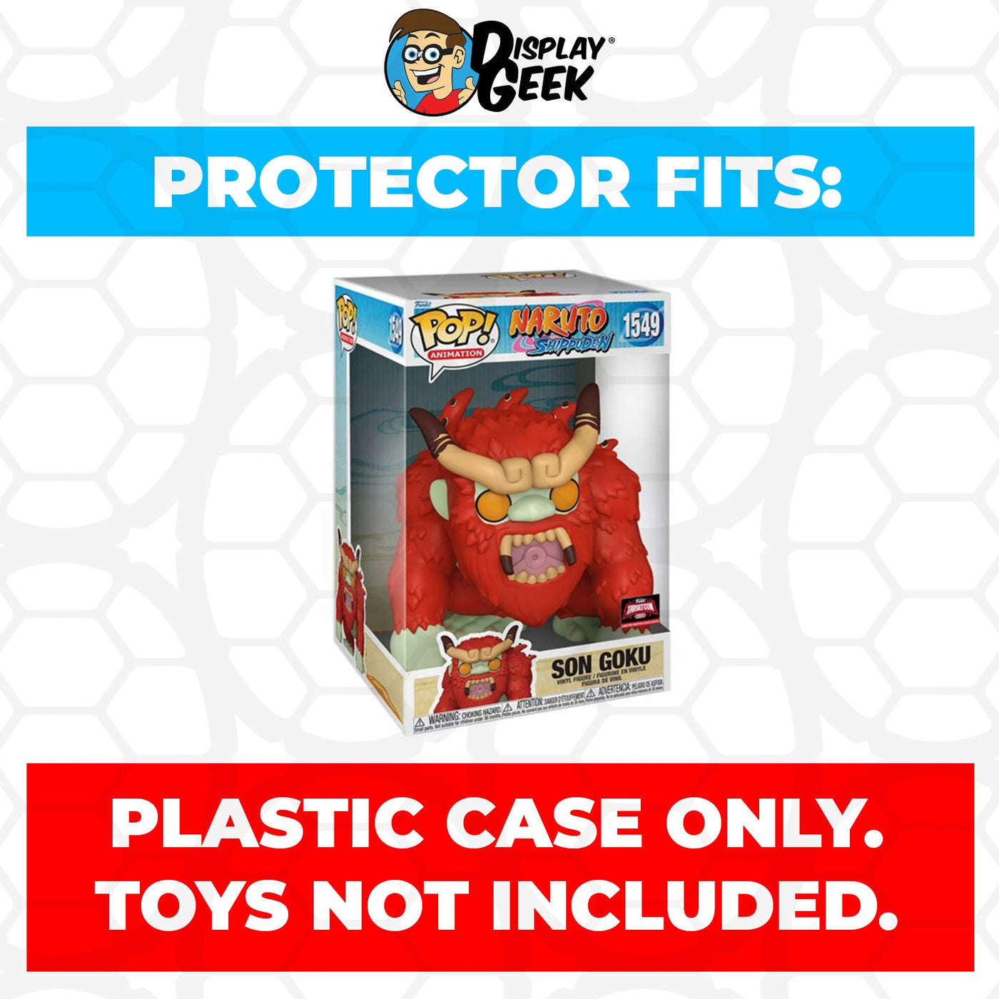 Funko POP! 10 inch Son Goku #1549 Jumbo Size Pop Protector Size Confirmed by Display Geek