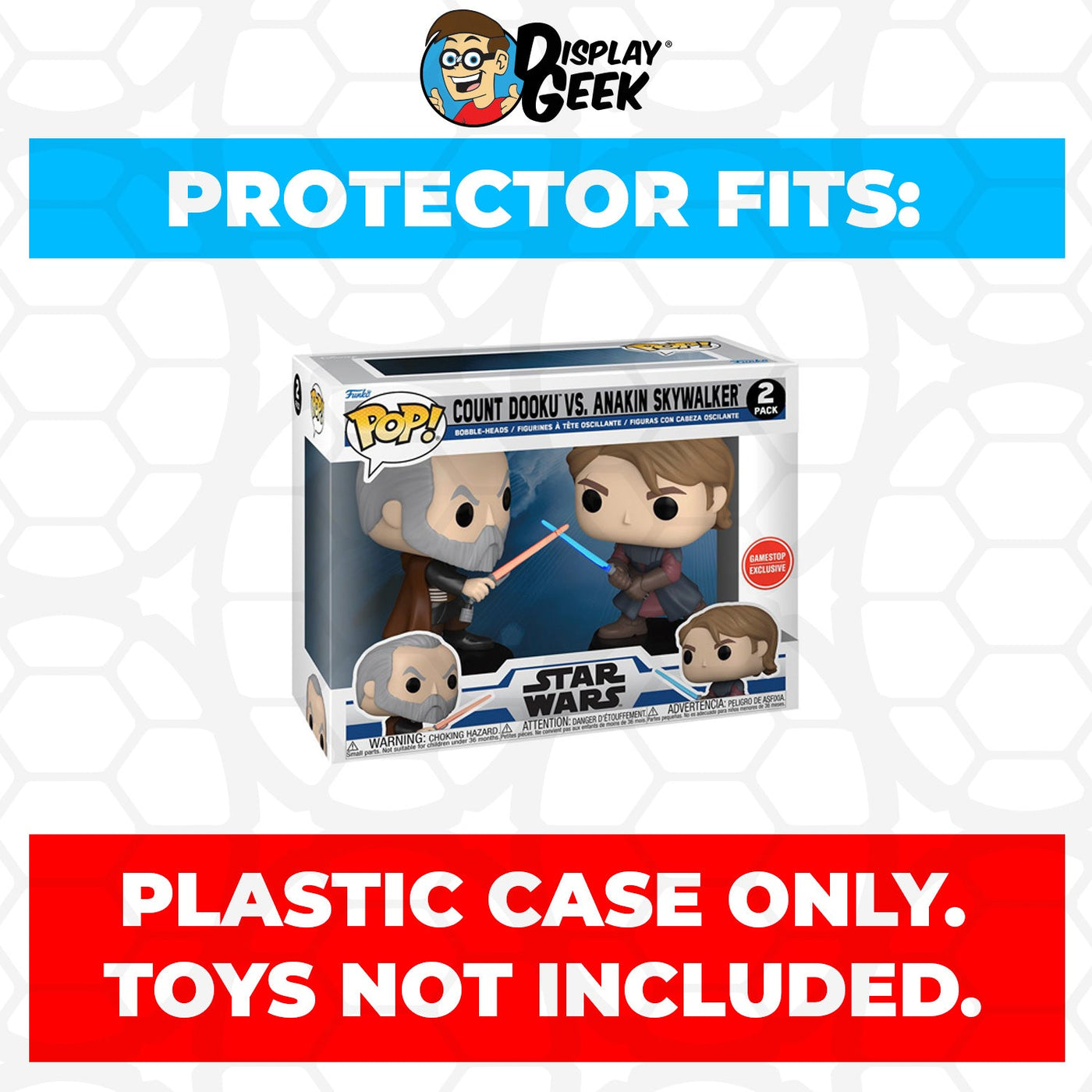 Funko POP! 2 Pack Count Dooku vs Anakin Skywalker Pop Protector Size CONFIRMED!