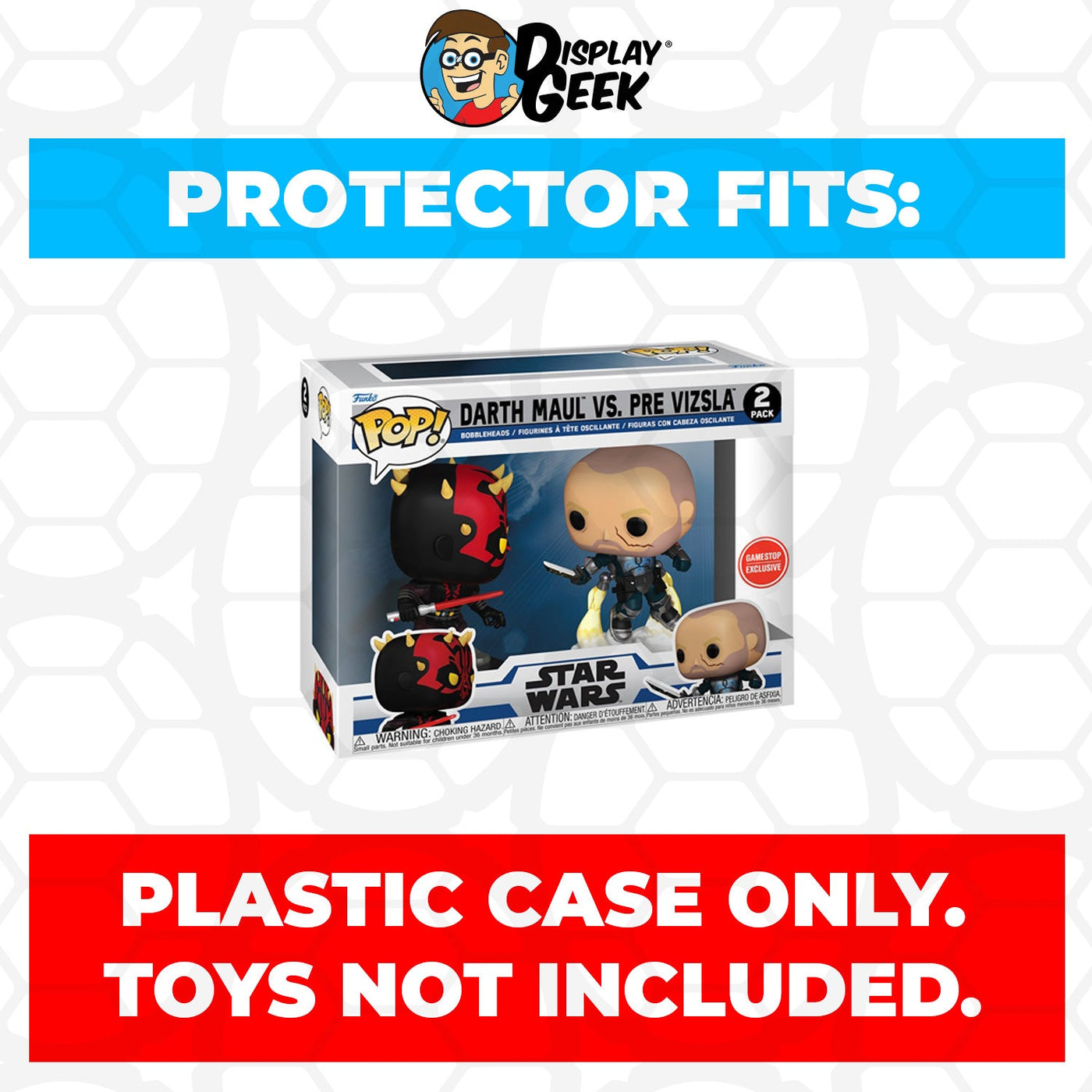 Funko POP! 2 Pack Darth Maul vs Pre Vizsla Pop Protector Size CONFIRMED!