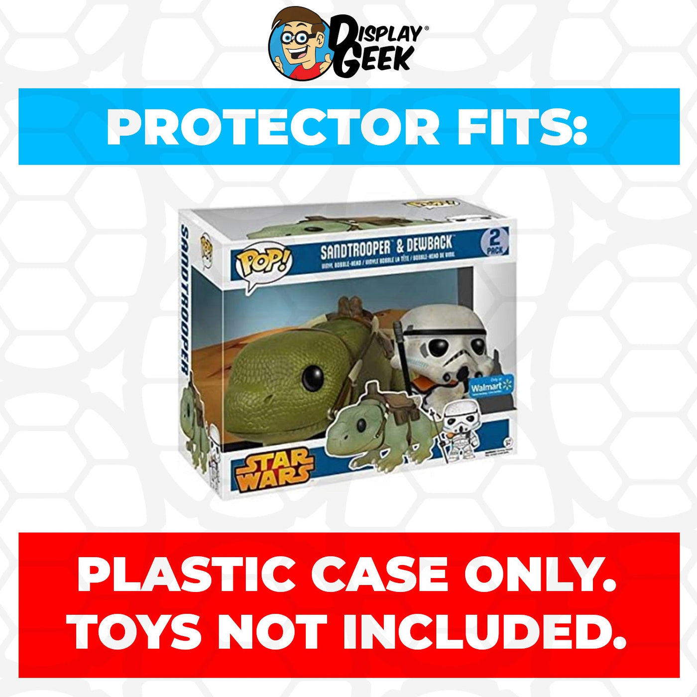Funko POP! 2 Pack Sandtrooper & Dewback Pop Protector Size CONFIRMED by Display Geek