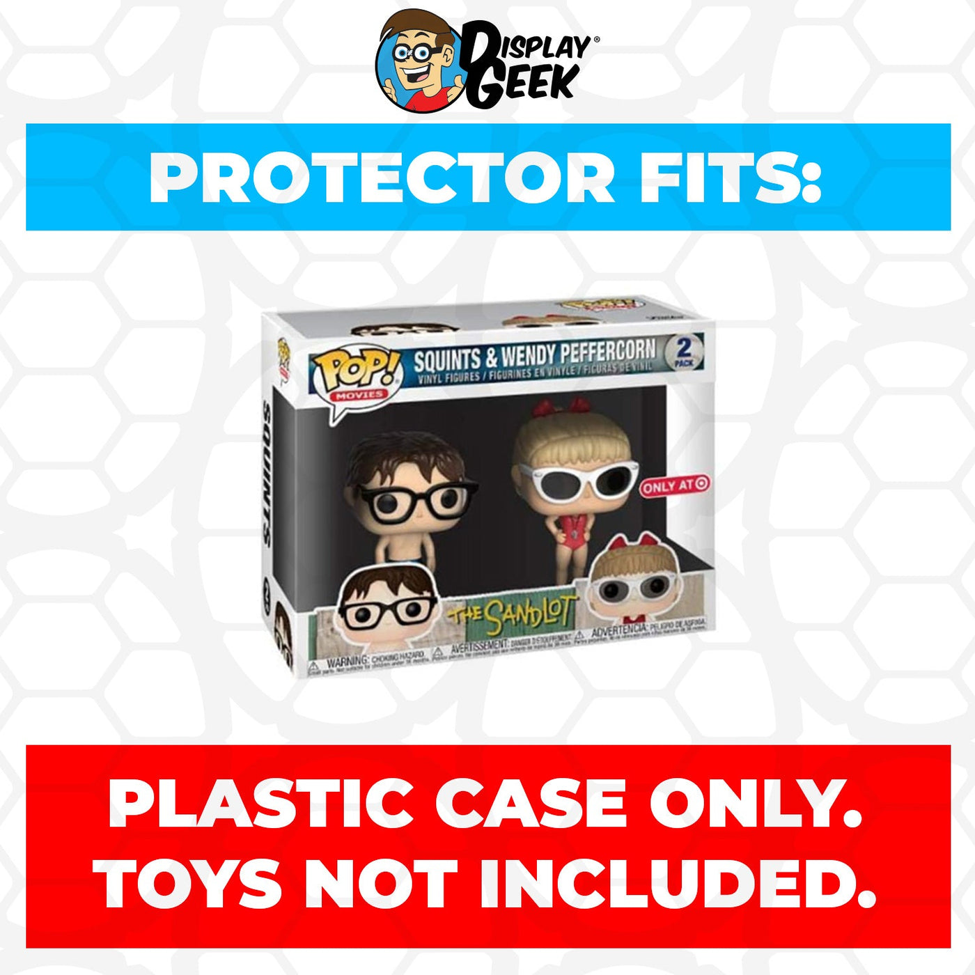 Funko POP! 2 Pack The Sandlot - Squints & Wendy Peffercorn Pop Protector Size CONFIRMED by Display Geek 
