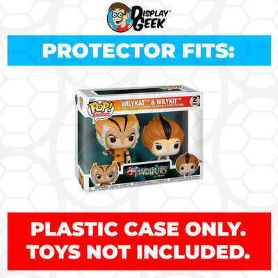 Funko POP! 2 Pack Thundercats - Wilykat and Wilykit Pop Protector Size CONFIRMED by Display Geek