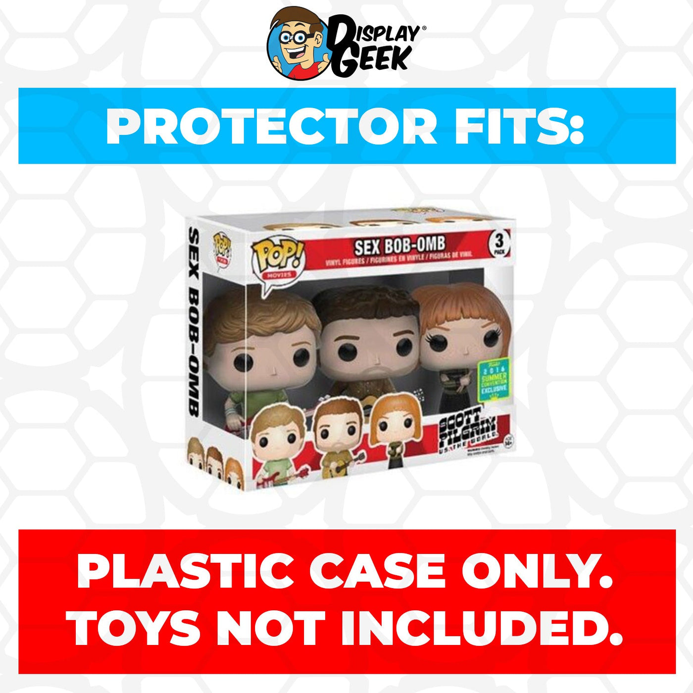 Funko POP! 3 Pack Scott Pilgrim Sex Bob-Omb SDCC Pop Protector