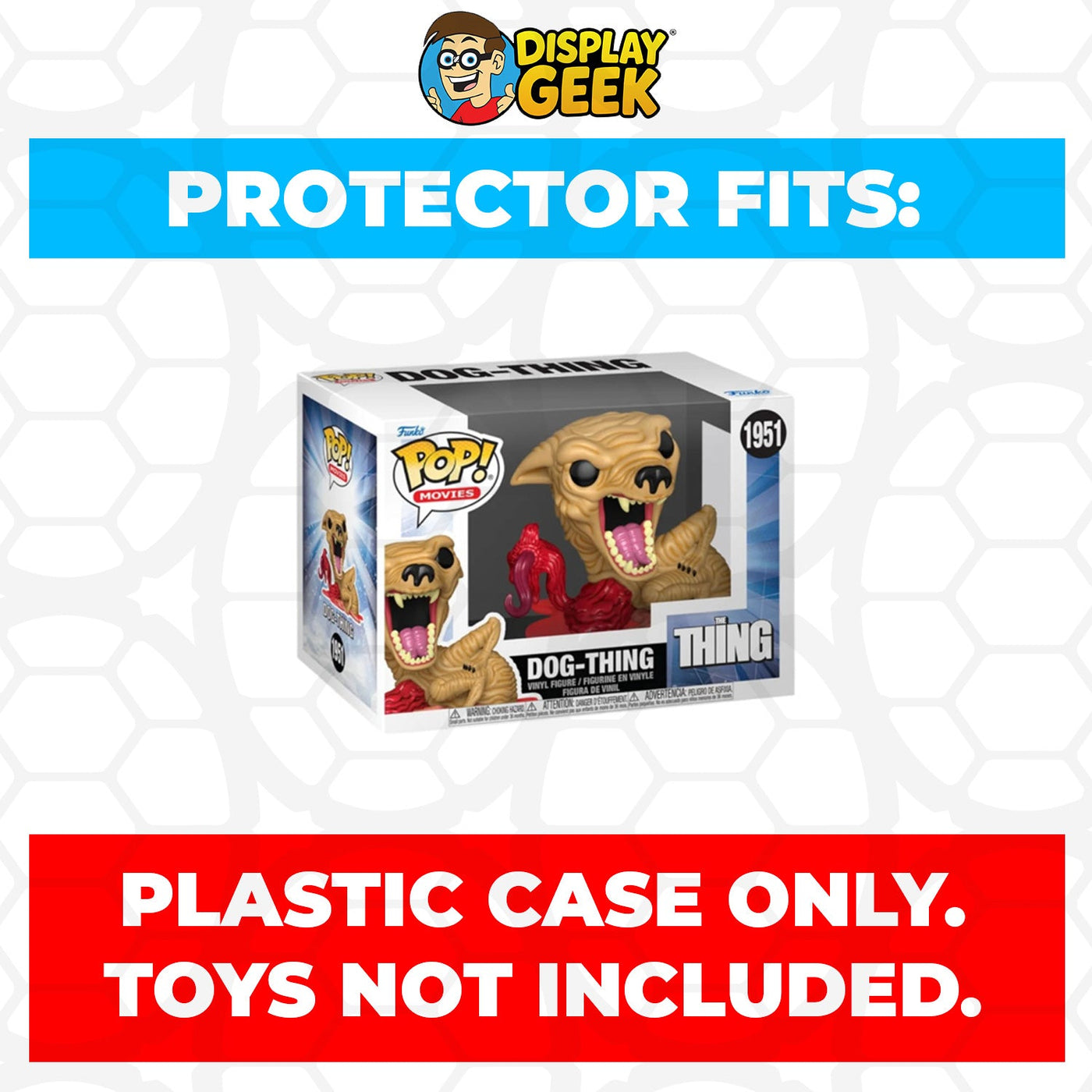 Funko POP! 4 inch The Thing - Dog-Thing #1951 Pop Protector Size