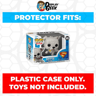Funko POP! 4 inch Krypto #565 Pop Protector Size CONFIRMED by Display Geek
