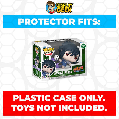 Funko POP! 4 inch Naruto - Sasuke Uchiha Soccer #2339 Pop Protector Size CONFIRMED by Display Geek