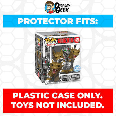 Funko POP! 6 inch Mecha-King Ghidorah #1668 Super Size Pop Protector CONFIRMED by Display Geek