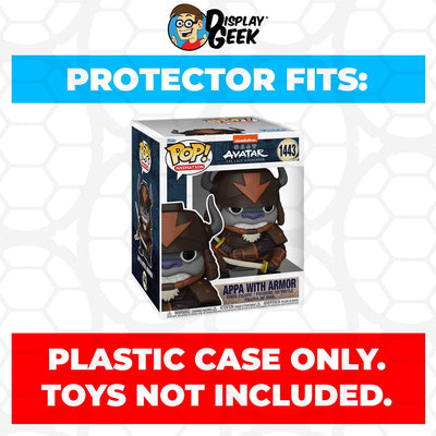Funko POP! 6 inch Appa with Armor #1443 Super Size Pop Protector Size Confirmed by Display Geek