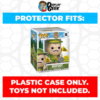 Funko POP! 6 inch Bigfoot Yellow Flag Light Brown SE Camp Fundays Super Pop Protector Size Confirmed by Display Geek