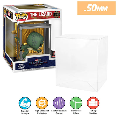 Funko POP! Deluxe Final Battle Series The Lizard #1180 Pop Protector Size CONFIRMED by Display Geek