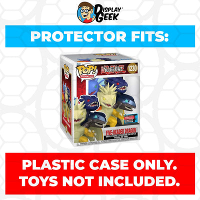 Funko POP! 6 inch Yu-Gi-Oh! - Five-Headed Dragon NYCC #1230 Super Size Pop Protector CONFIRMED by Display Geek